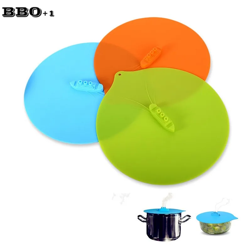 Hot 1pc Large 10'' Steam Ship Steaming Lid Novel Silicone Steamer Lid