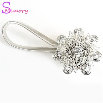 

10PCS leaf flower Curtains Tieback Holder Magnet Curtains Buckle Clips Magnetic Shower Curtain Strap Accessories Home Decoration