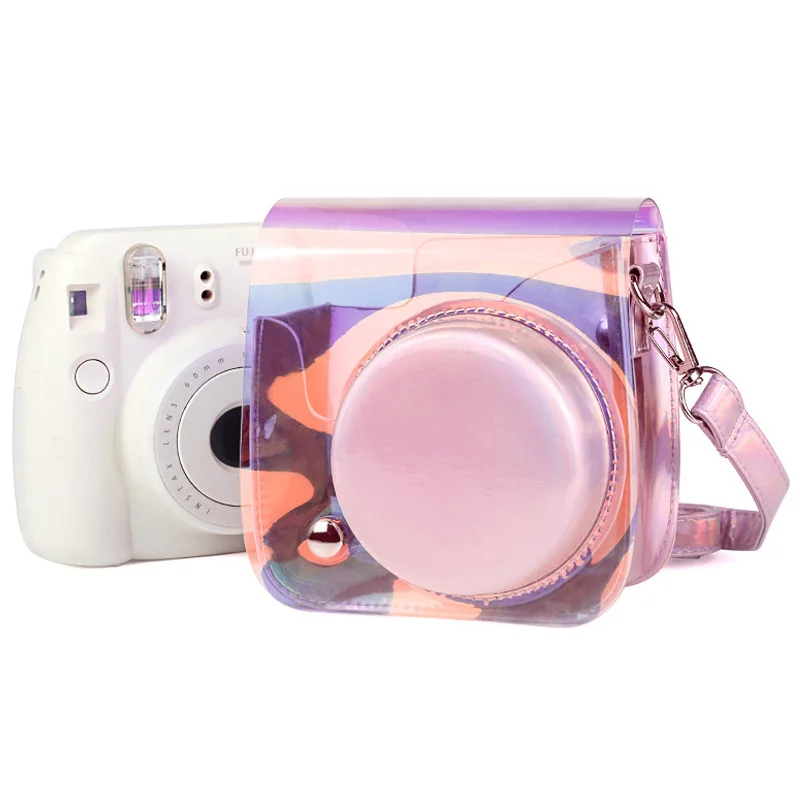 Аксессуары для камеры комплект для Fuji Instax Mini 8/8+/9 милый Креативный дизайн сумка/наплечный ремень/красочная наклейка/лазерный альбом