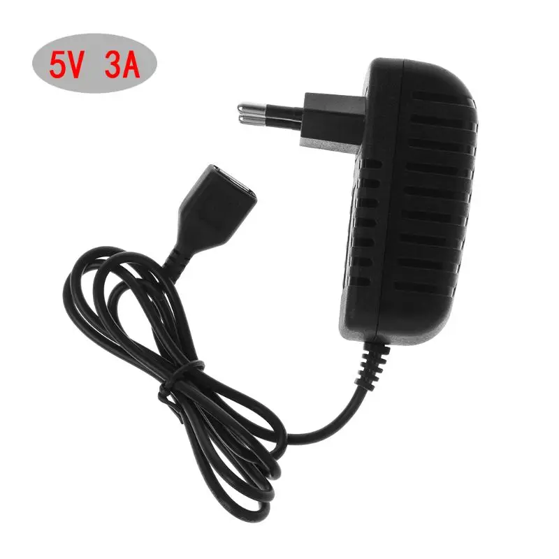 شاحن يو اس بي 5 V 3A مؤشر ضوء اللوحي الذكي جدار امدادات الطاقة الإناث مقبس رئيس محول