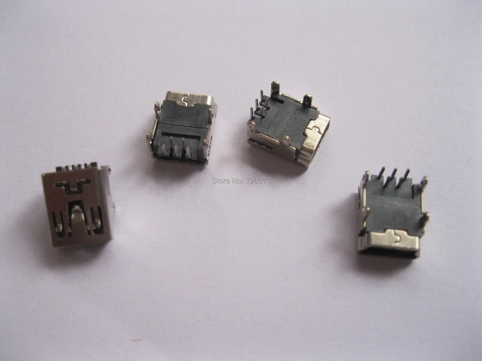 

30 pcs Mini USB Jack Female Socket Connector 5 Pin  90 degree