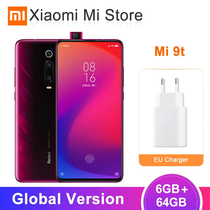 Международная версия Red mi K20 Xiaomi 9T 6GB ram 64GB rom Snapdragon 730 Восьмиядерный мобильный