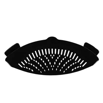 

2019 hot selling Heat resistant silicone kitchen Silicone Clip-On 22x8x5cm snap Strainer Clip Colander kitchen tools accessories
