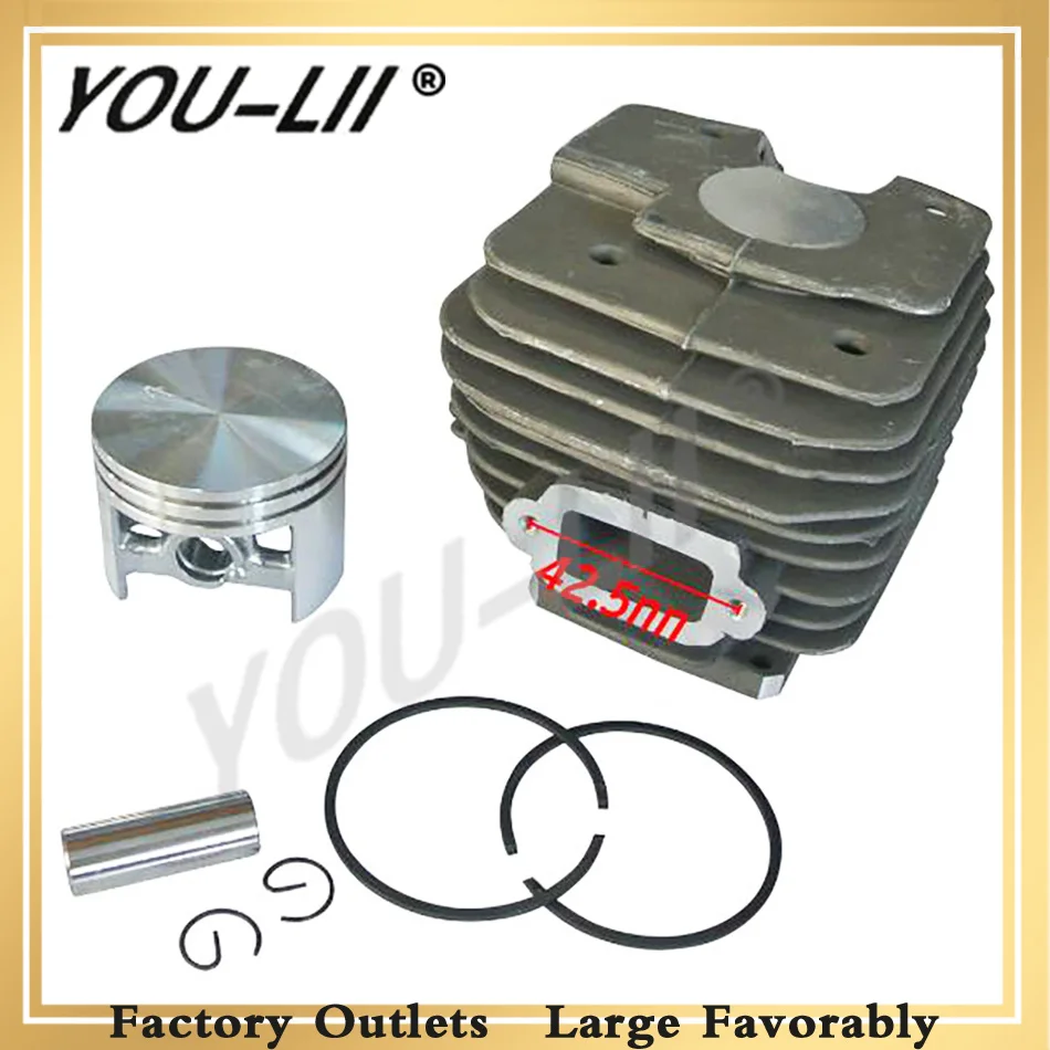 

YOULII Cylinder Piston 52mm Carb Kit For Stihl MS380 038 MS 380 Carburetor Chainsaw Replacement # 1119 020 1202 1119 020 1204