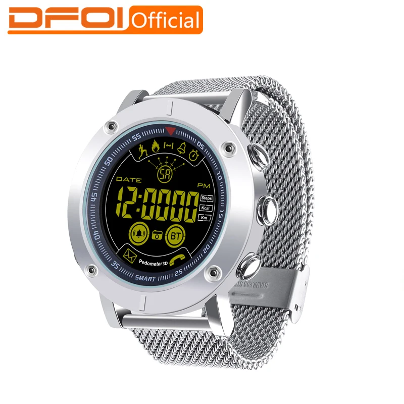 

DFOI Smart Watch Waterproof Man Watchs Sports Bluetooth Smartwatch Outdoor swimming pedometers Message Reminder for Android IOS