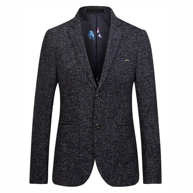 Mens Wool Blend Blazers Slim Fit Blazer Men Business Casual Suits