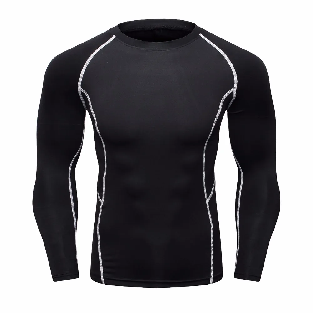 Мужские компрессионные рубашки MMA Rashguard поддерживающие форму для фитнеса с