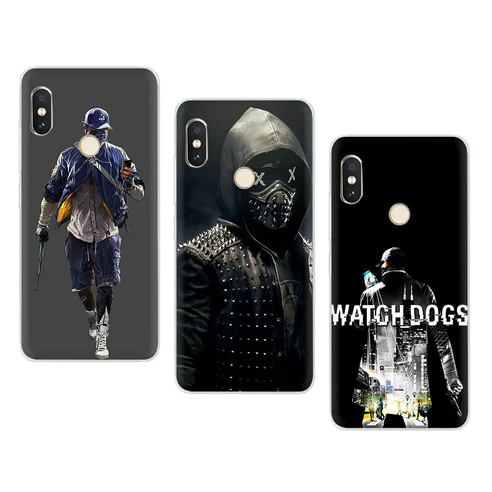 Жесткий чехол для телефона Watch Dogs Xiaomi Mi MAX 3 9 8 SE 6 5S A2 Lite Mix 2S A1/5X A2/6X F1 9T CC9e A3 pro|Бамперы|