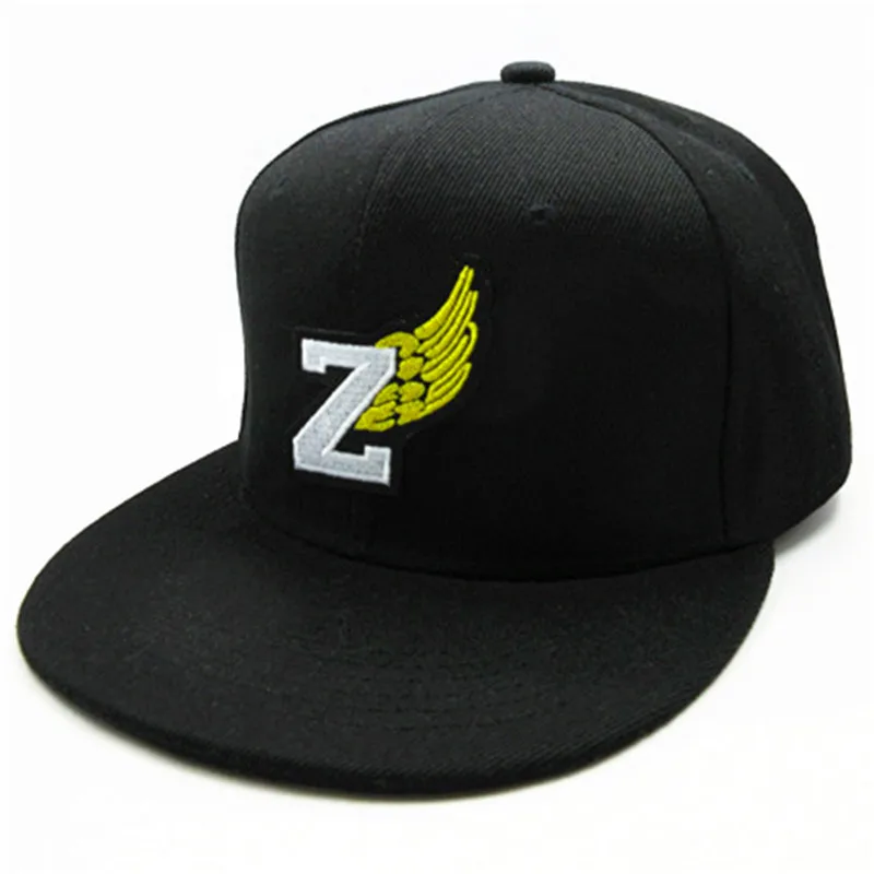 LDSLYJR Z крылья вышивка хлопок бейсболка хип-хоп бейсболка с возможностью регулировки размера шляпы для мужчин и женщин 83
