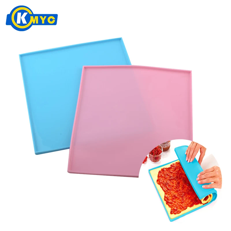 Kmyc Marca Grelhado Forma Retangular Silicone Swiss Rolos De Sushi