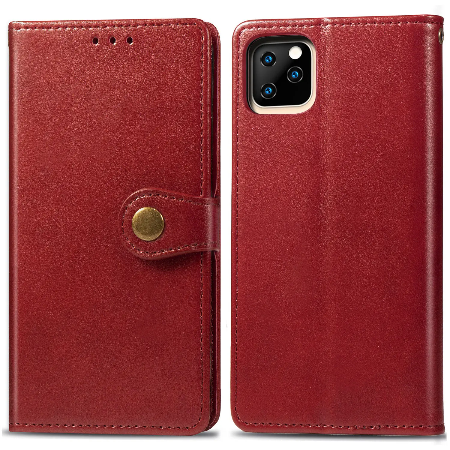 For Apple Iphone Case Flip Luxury PU Leather Wallet Stylish Magnetic Card Phone Cover For Apple Iphone  5.8inch Smartphone 2019