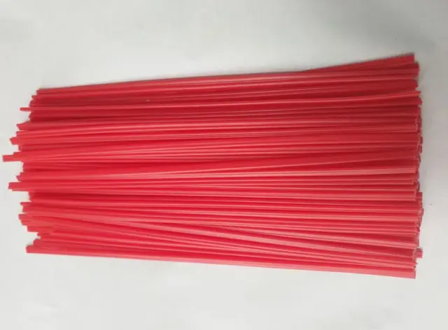 40pcs pp red pp material plastic welding rod car pipe plastic sheet pp plastic sheet