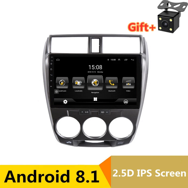 

10.1" Android 8.1 Car DVD Multimedia Player GPS For HONDA CITY 2008 2009 2010 2011 2012 2013 audio car radio stereo navigator