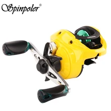 Spinpoler 8+ 1 подшипники желтый/серый, левый/правый baitcasing Рыболовная катушка 5 кг Drag power Рыболовная катушка с магнитной тормозной системой