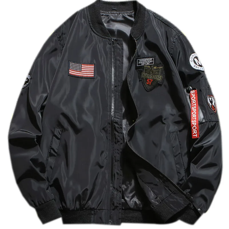 Goede Lente Herfst Windjack Mannen Jas Waterdicht Japanse Streetwear Heren Bomber Jassen Casual Borduren Aviator Mannelijke Jassen