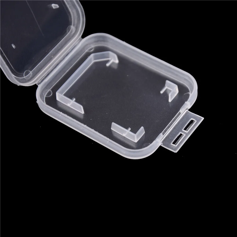 10 шт. Карта памяти SDHC Case Держатель Protector прозрачный Пластик ящик для хранения 48*38*6 мм