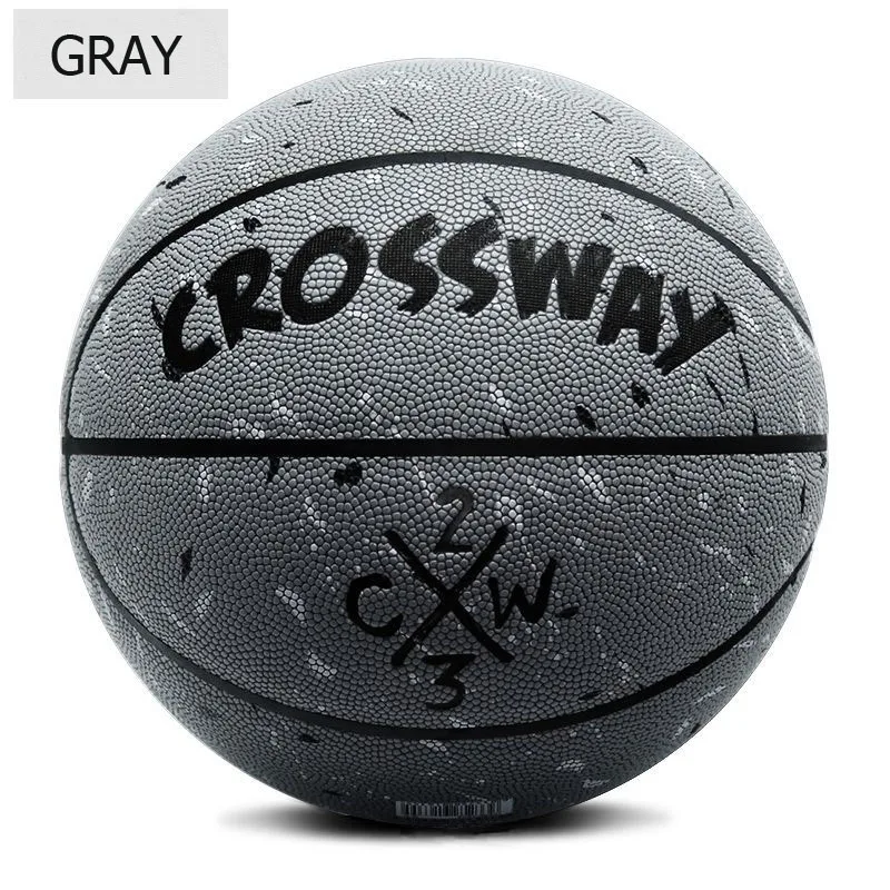 

New CROSSWAY Freestyle Street Basketball Ball Official Size 7 Hygroscopic PU Leather Basketball Training Fashion Cool 5 Colors