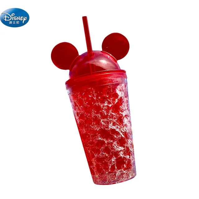 Best Offers 450 ML Disney red Minnie Mickey Mouse cup Transparent personality student outdoor sports bottle straw Drinking cup kids gift Best Offers 450 ML Disney red Minnie Mickey Mouse cup Transparent personality student outdoor sports bottle straw Drinking cup kids gift