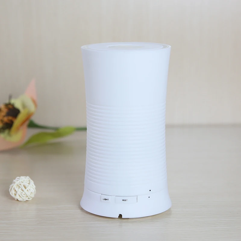 

Apano New Arc Design 100ML Mini Aroma Diffuser Ultrasonic Essential Oil Aromatherapy Humidifier 7 changing LED Light US EU Plug