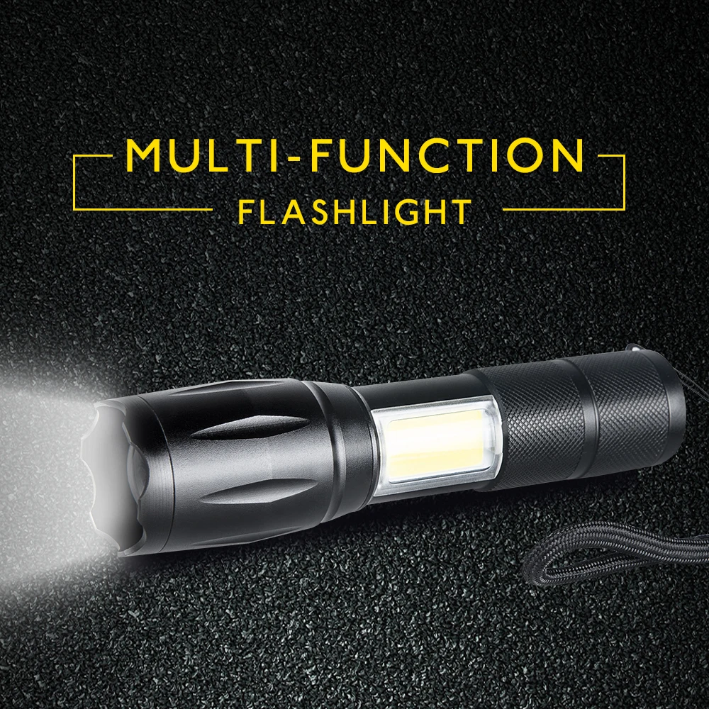 18650 Battery 4 Modes LED Flashlight Linterna Torch High Lumens Waterproof Multifunctional Outdoor Camping Night Lighting (1)