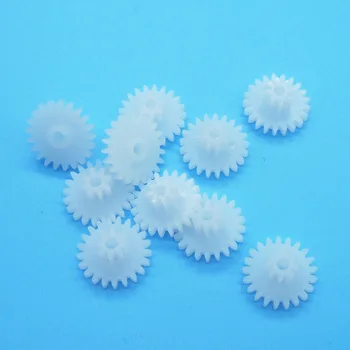 

Sample 10PCS 21082A Gears 0.5M 21 + 8 Double-layer Pinion Folding Plastic Gear Toy Car Accessories