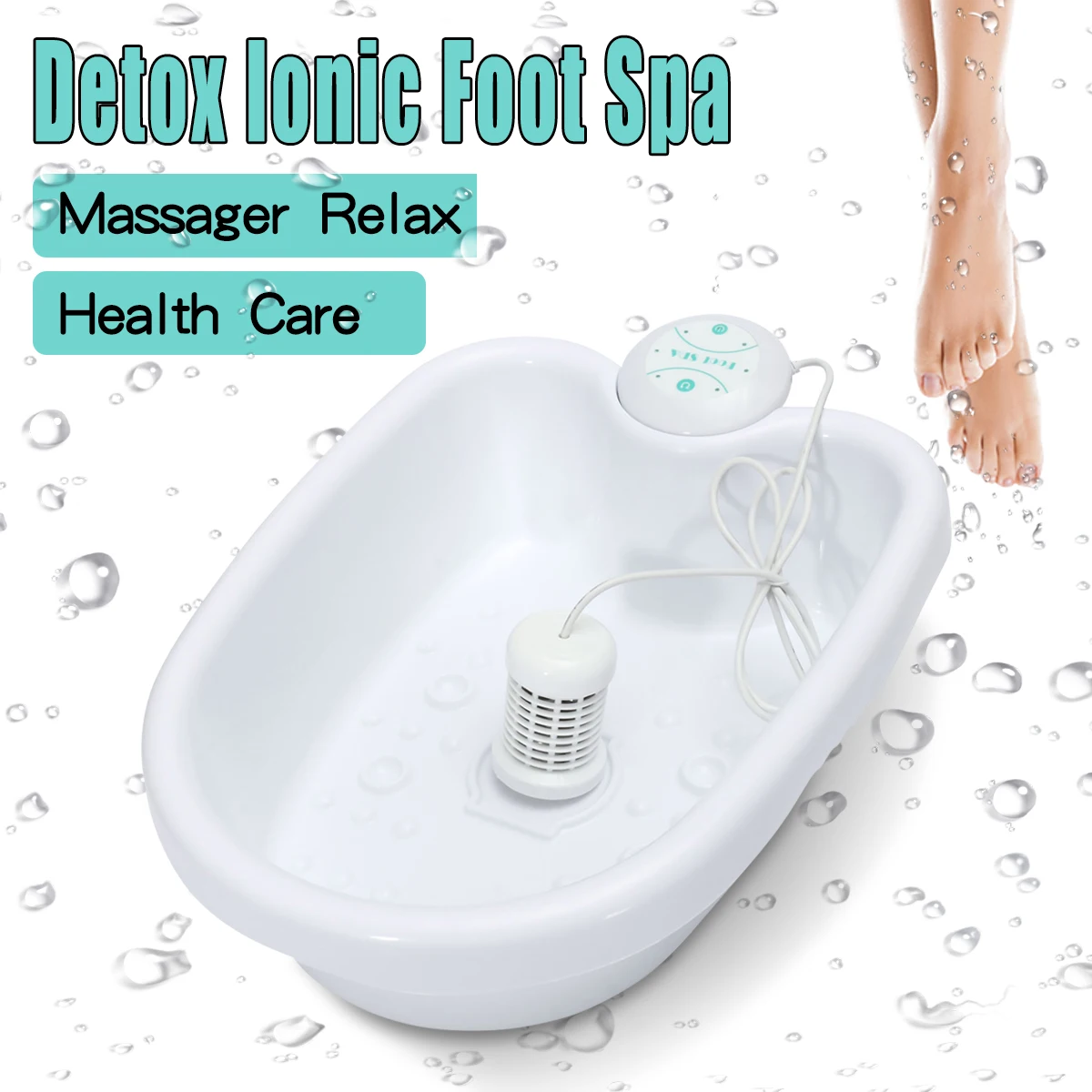 Анион Ион Детокс для ног ванна ячейка спа ионная Очищающая здоровье таз для ног Подогрев ванна для ног