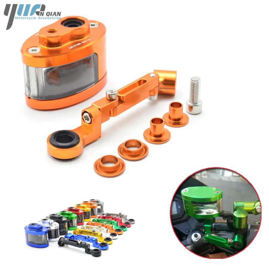 Motorcycle Brake Fluid oil Reservoir Cup tank & support bracket FOR kawasaki z750 z800 z1000 ER6F ER6N NINJA 300 250 z 800 750