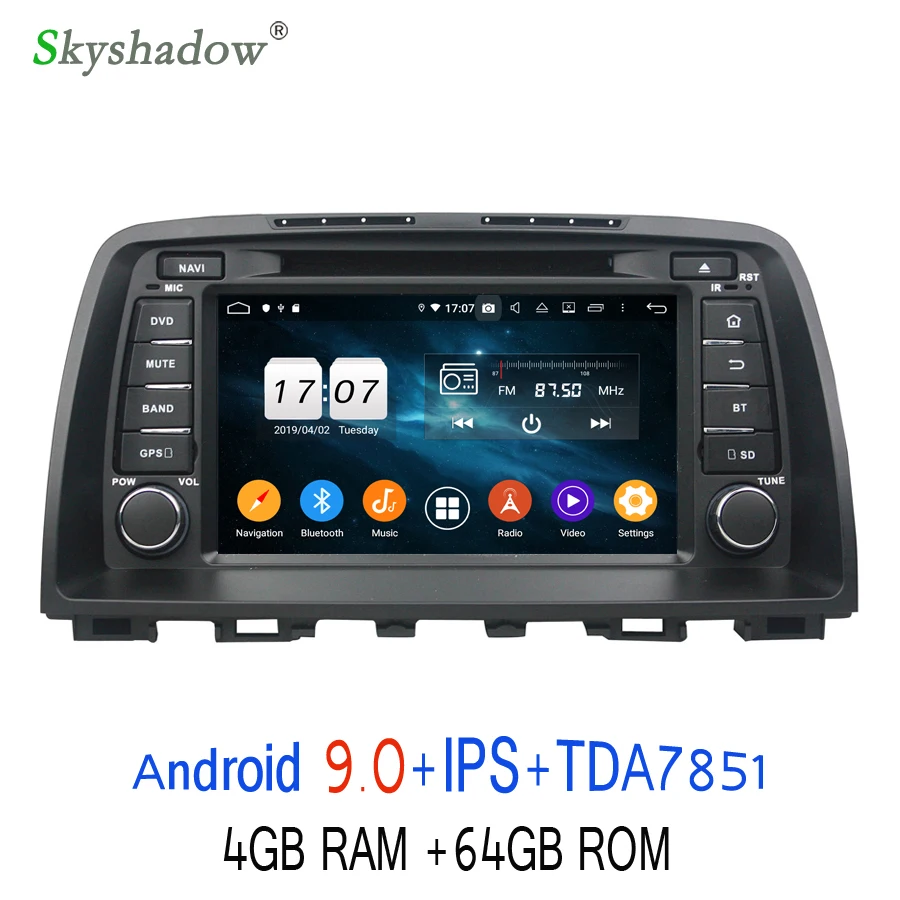 Clearance IPS DSP Android 9.0 4GB +64GB 8 core Car DVD Player GPS Glonass Map RDS Radio wifi 4G Bluetooth 4.2 For MAZDA 6 2012 2013 2014 3 Clearance IPS DSP Android 9.0 4GB +64GB 8 core Car DVD Player GPS Glonass Map RDS Radio wifi 4G Bluetooth 4.2 For MAZDA 6 2012 2013 2014 3