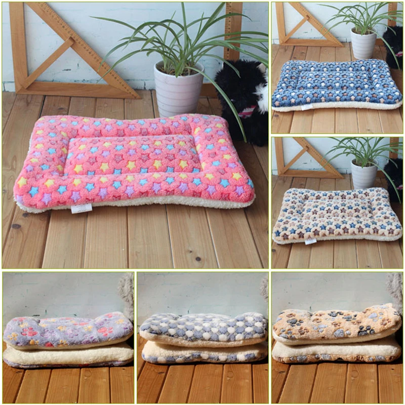 Winter-Warm-Dog-Bed-Soft-Fleece-Pet-Blanket-Cat-Litter-Puppy-Sleep-Mat-Lovely-Mattress-Cushion