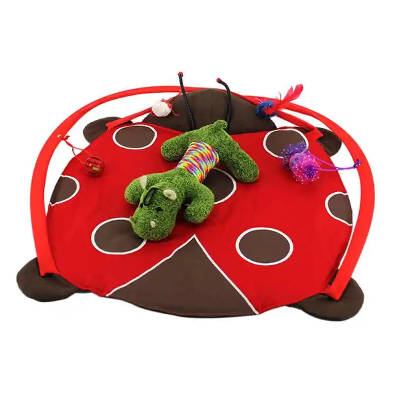 Bed Toys Cat Bed Pad Blanket House Cat Trapping Tortorise Coccinella Septempet Cat Bed Toys Mobile Activity Games