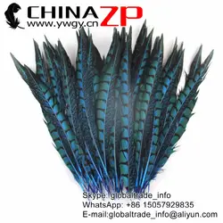 Chinazp feathersy 30 до 35 см выберите Класс качество Бирюза Голубой леди Амхерст перьями фазана для Carnvial Шапки аксессуары