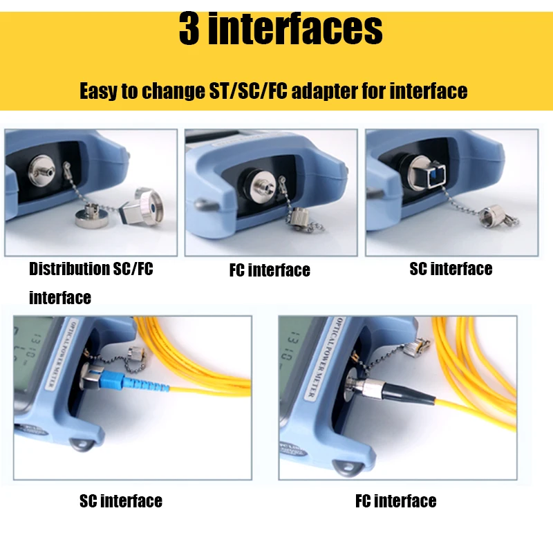 2 In1 FTTH волоконно-оптический инструмент комплект волоконно-оптических Мощность метр и 5 км Визуальный дефектоскоп оптический Мощность метр