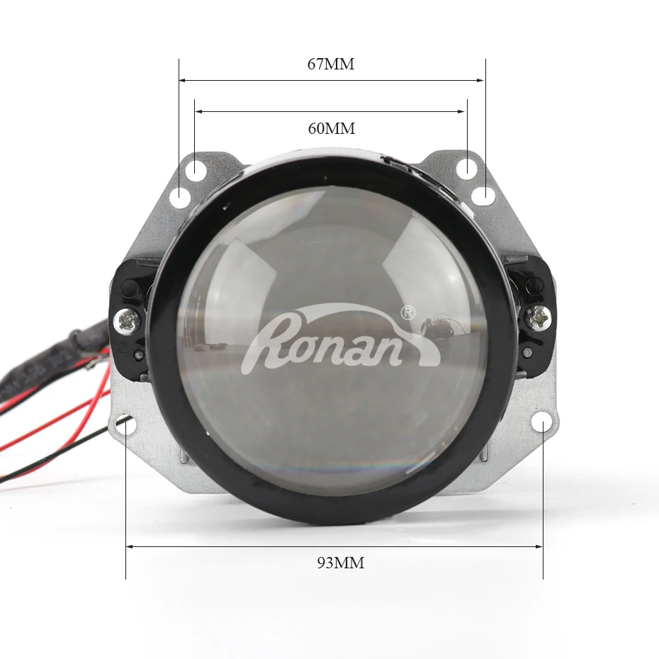 Ronan 3,0 дюймов Би-светодиодный объектив проектора hella hole 5500k светодиодный чип с драйвером 35 Вт 12 В Автомобильная фара для самостоятельной модификации автомобиля