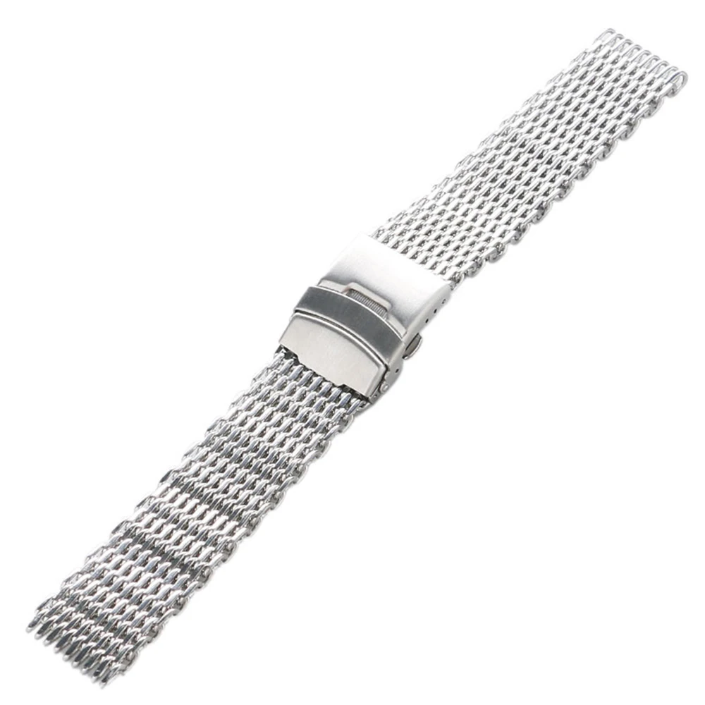 Prix pour Argent 18mm/20mm/22mm/24mm en acier inoxydable milanese shark mesh montre de courroie de bande bracelet pour omega tissot seiko bracelet Prix pour Argent 18mm/20mm/22mm/24mm en acier inoxydable milanese shark mesh montre de courroie de bande bracelet pour omega tissot seiko bracelet