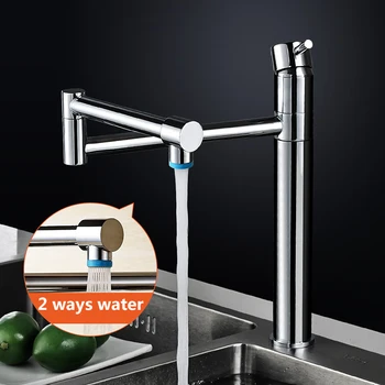 

Kitchen Faucets Chrome Single Handle Kitchen Tap Single Hole Handle Swivel 360 Degree Water Mixer Tap Mixer Tap