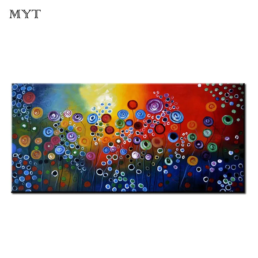 Handmade Abstract Circle Sharp Oil Painting Large Size on Canvas Wall Pictures for Living Room Home Decor Cuadros Decoracion | Дом и сад