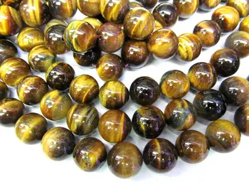 

wholesale 6mm Yellow Tiger Eye Gemstone Hawk Eye Loose Beads Blue golden green Tiger eyes necklace Bracelet full strand 16inc