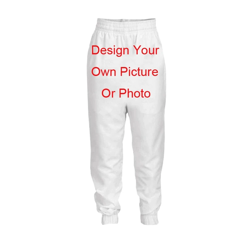 

LIASOSO 3D Print Diy Custom Men Women Design Own Picture / Photo / Star / Singer / Anime Fitness Pants Beach Loose Pants A000