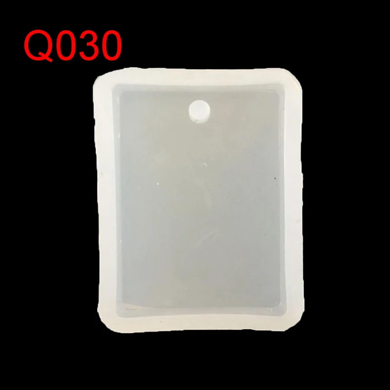 5pcs/1pcs Silicone Pendant Mold Resin Silicone Mould Handmade DIY Jewelry Making Epoxy Resin Molds Square Round Oval Rectangle - Цвет: 1pcs