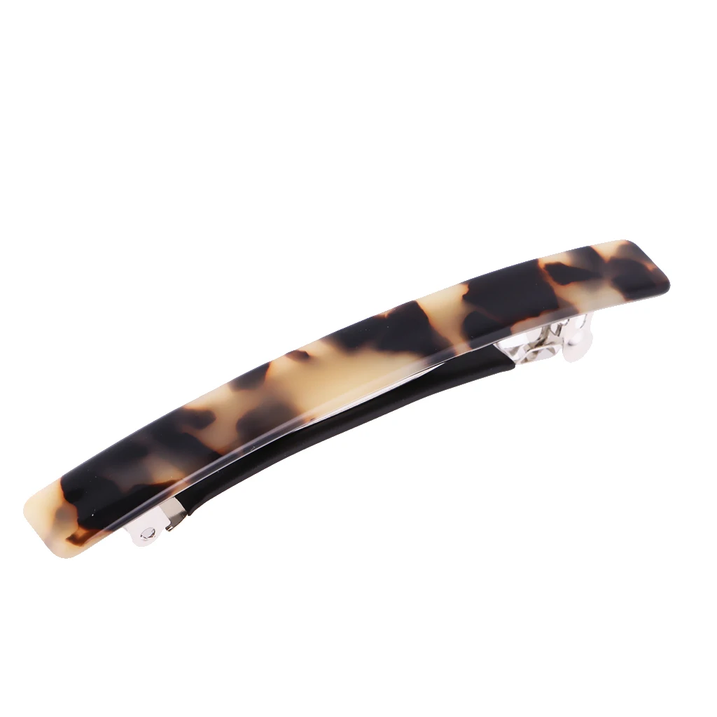 2x Ladies Headwear Leopard Pattern Hair Pin Spring Fastening Pontail Hair Barrettes Clip Banana Ponytail Holder DIY Hairdressing