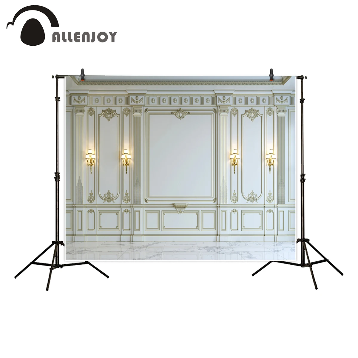 

Allenjoy background for photo studio luxury palace marble retro european backdrop photocall photography