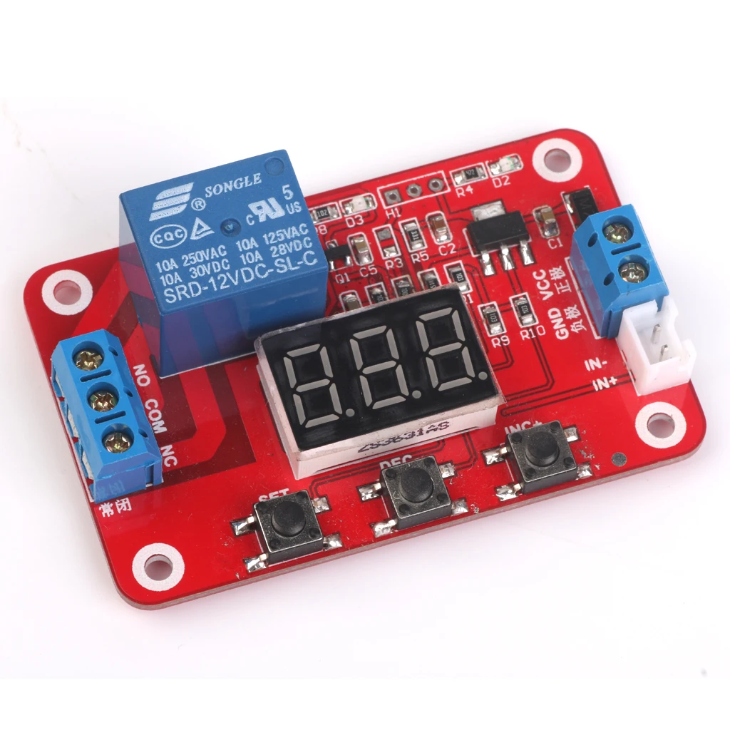 DC 12V Temperature Display Module Sensor Relay Switch Control
