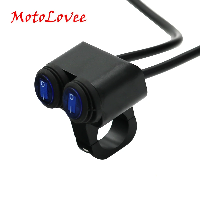 Алюминиевый переключатель Motolovee для мотоцикла с ЧПУ 22 мм руля фары переключатели