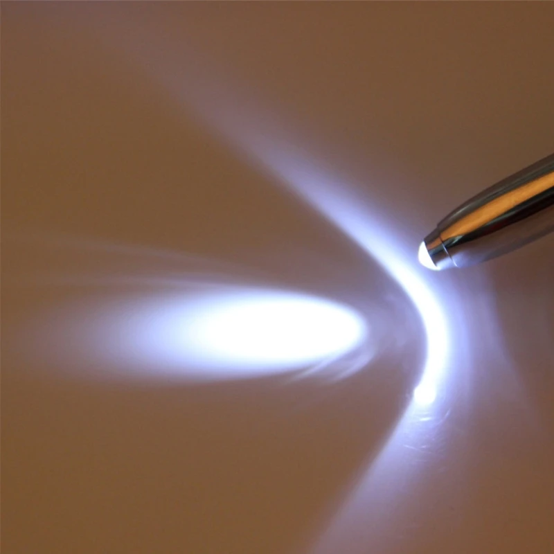 3в1 емкостный сенсорный экран Стилус Шариковая ручка светодиодный фонарик для Ipad Iphone