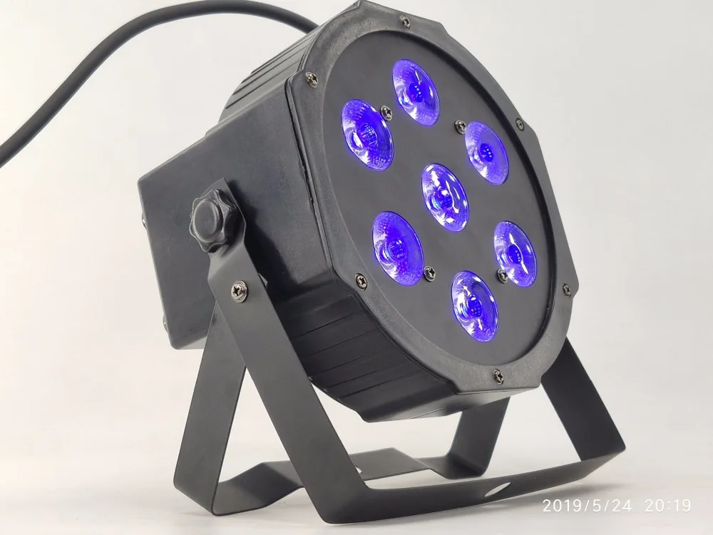 RGBW 7X12 Вт Светодиодный светильник с плоским паром dmx512 контрольный сценический диско-светильник/светодиодный светильник для мытья dj оборудование