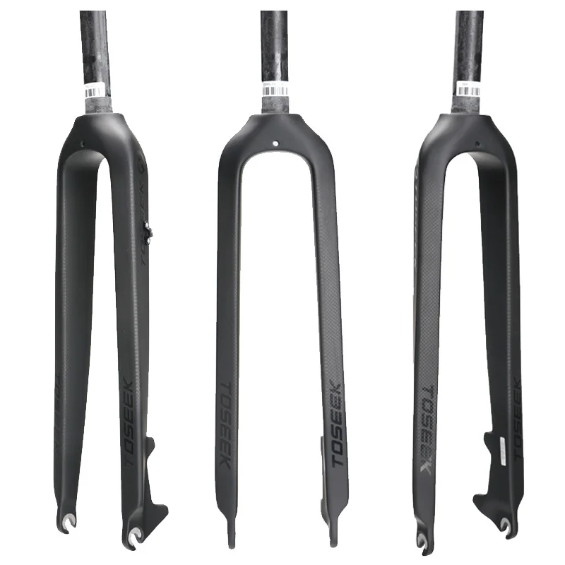 Full Carbon Mountain Bike Rigid Fork MTB 1 1/8'' Up And Down Bicycle