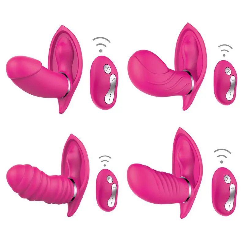 10 Частота носимых бабочка USB Перезаряжаемый беспроводной пульт дистанционного управления Вибратор невидимые массажеры для женщин пары