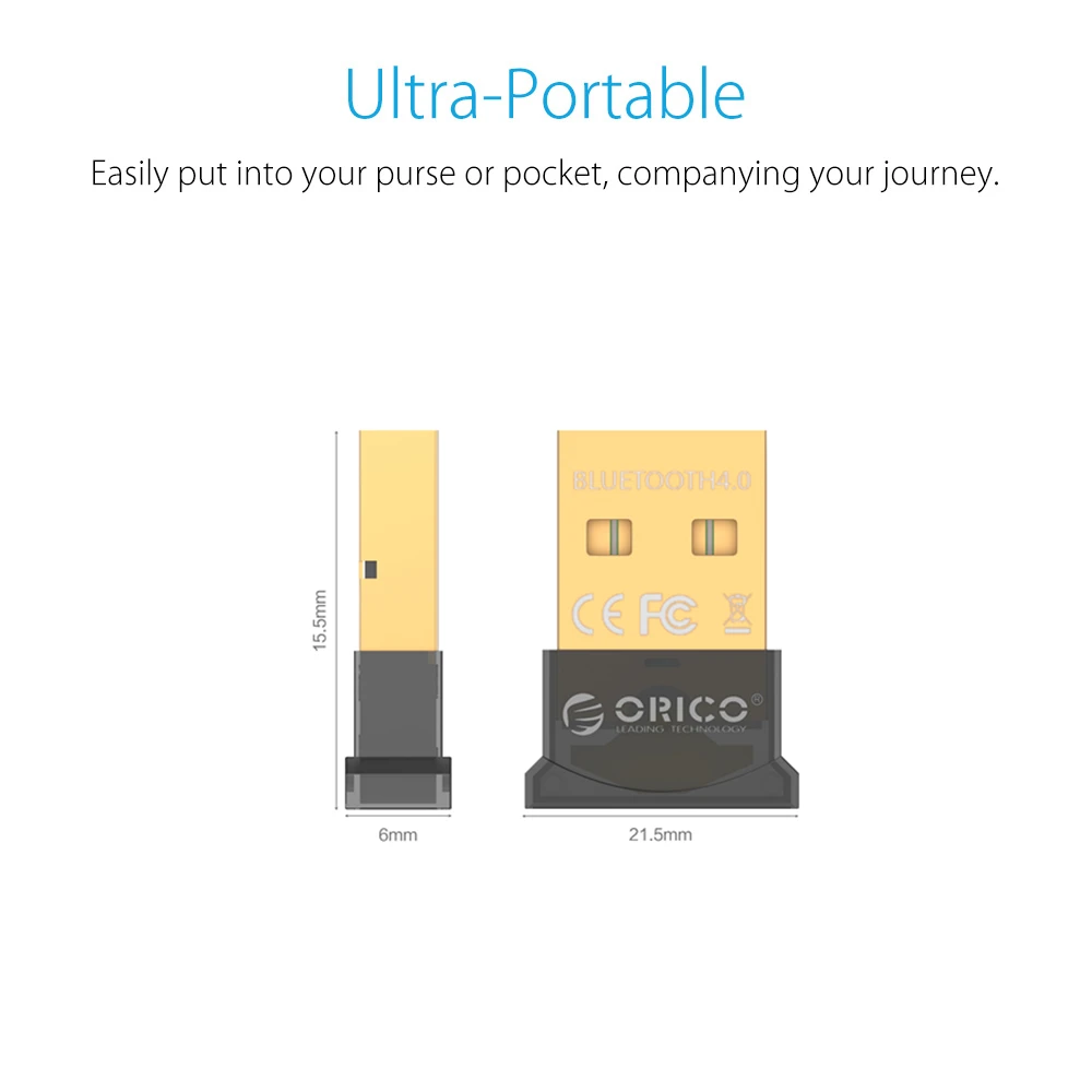 Adaptador Bluetooth USB 4.0, Costech Plateó Micro Dongle para