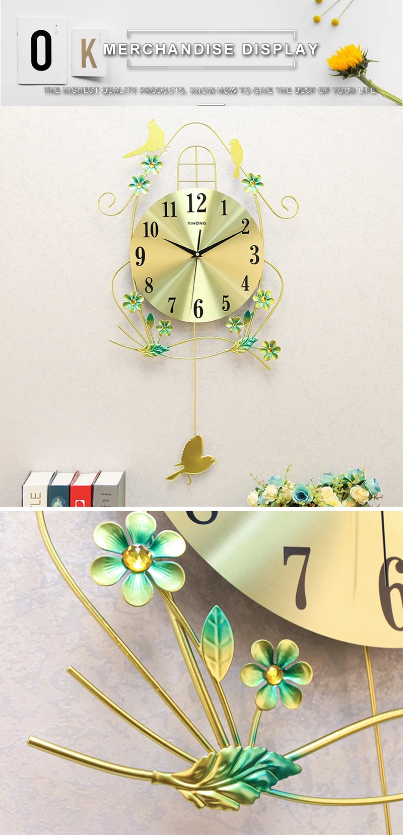 led clock wall clock kids modern wall clock (8)