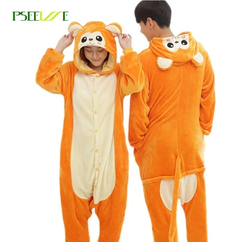 

Kigurumi Adult Animal pajamas Winter Flannel Anime Pijama Women Cartoon Hornets dog fox monkey onesie women Onesies
